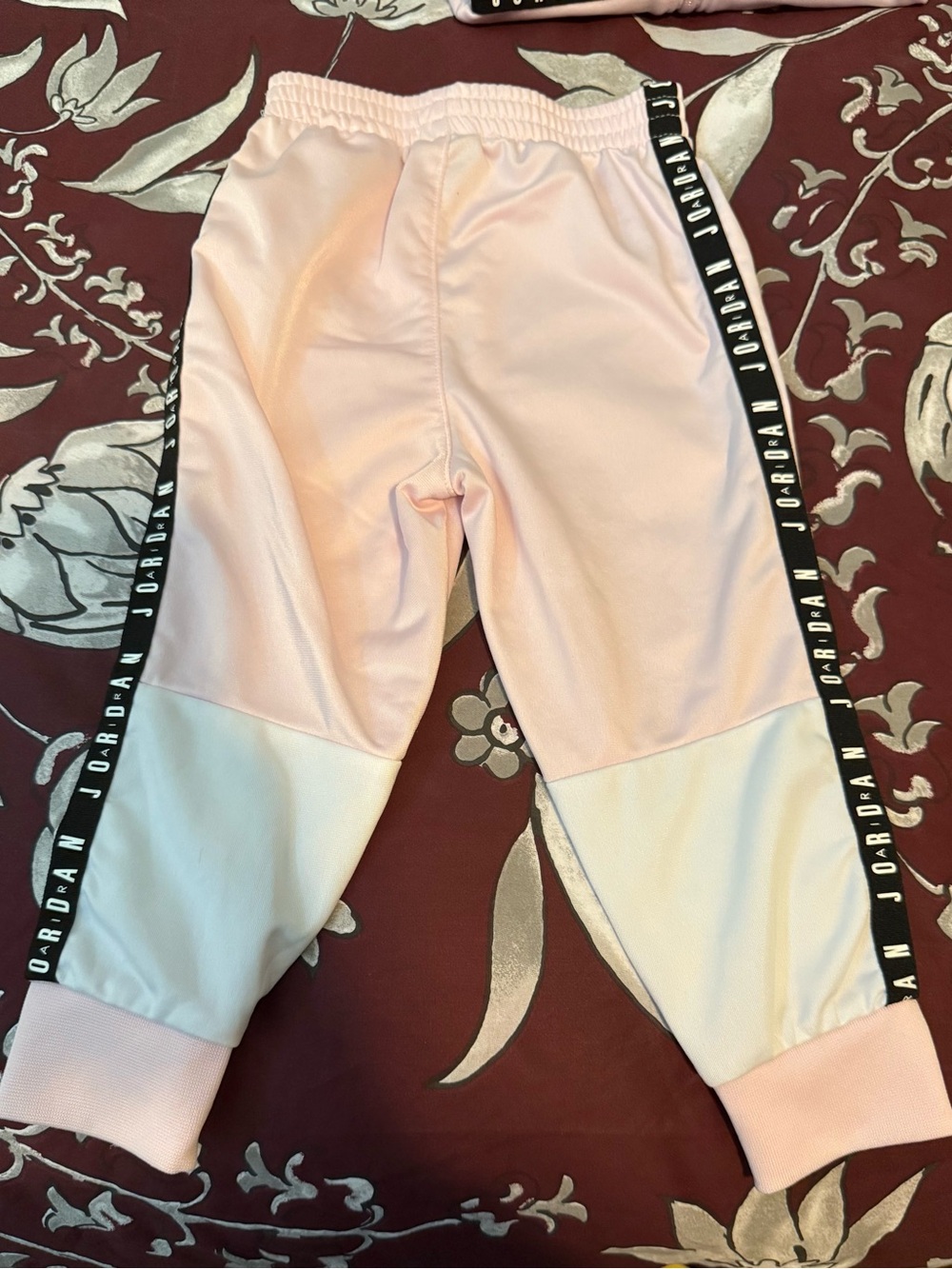 Jordan Girls Light Pink and White Track Set with Jumpman - Picture 6 of 7